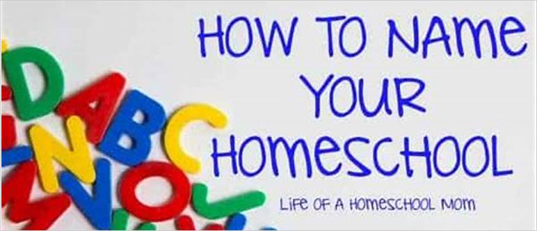 Naming your homeschool